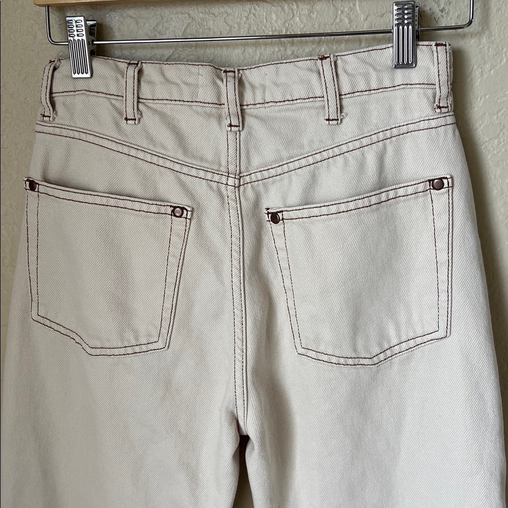 Reformation cowboy high rise straight jeans almond - Picture 7 of 11